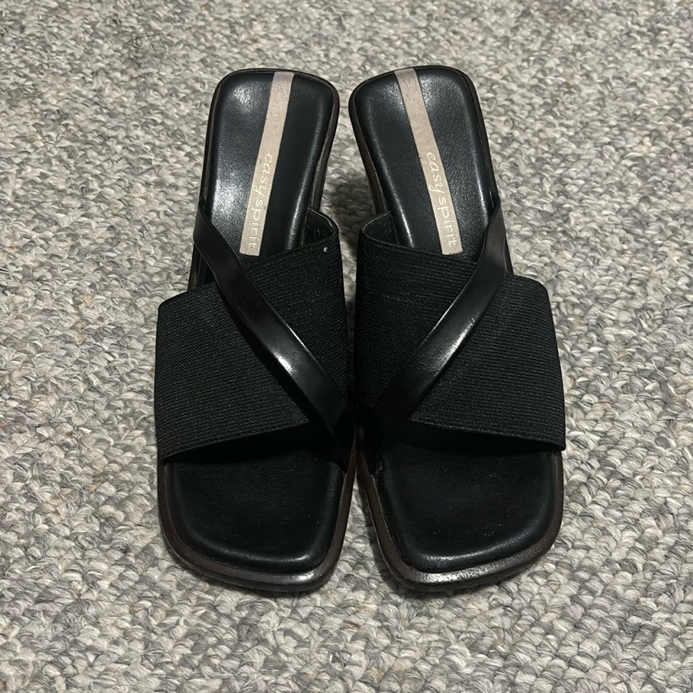 EASYSPIRIT black slide heels